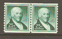 #1059Av Paul Revere Coil Line Pair Mint NH Dull Gum Tagged