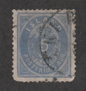 *KAPPYSSTAMPS 11718-44 ICELAND ISLAND SCOTT 9 WMK 112 P 14x13.5 RETAIL $1200