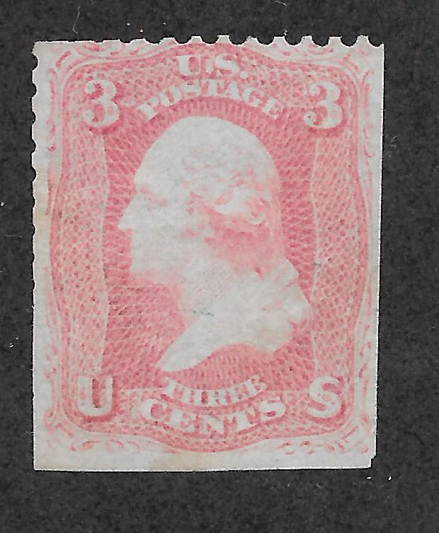 64b Used, 3c. Washington, Rose Pink, PSE Cert. FREE INSURED SHIPPING