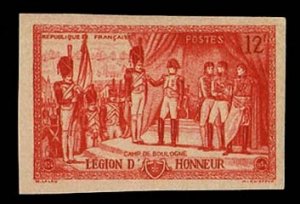 France, 1950-Present #730 (YT 997) Cat€61, 1954 Legion of Honor, imperf. si...