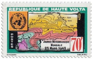 UPPER VOLTA - 1963 - World Meteorological Day - Perf 1v - Mint Never Hinged