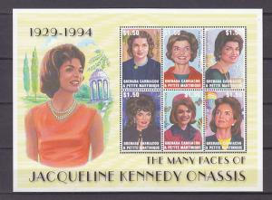 GRENADA SHEET MNH JACQUELINE KENNEDY