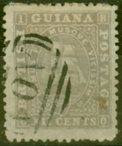 British Guiana 1867 12c Grey Lilac SG75 Fine Used