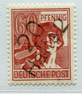 GERMANY SOVIET ZONE HOP BEZIRKSHANDSTEMPEL BEZIRK 20 RARE 60pf 179 IV MNH 162