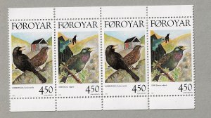 Faroe Islands #330-331 MNH pairs ,  birds