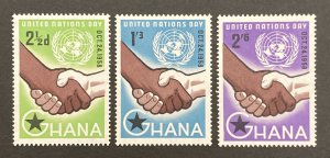 Ghana 1958 #36-8, United Nations Day, MNH.