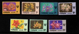 Malaysia Sarawak Scott 248-254 MH* stamp set with  New coat of arms.