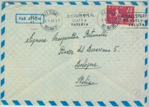 95503 - FINLAND - Postal History - Nice postmark on AIRMAIL COVER  to ITALY 1948