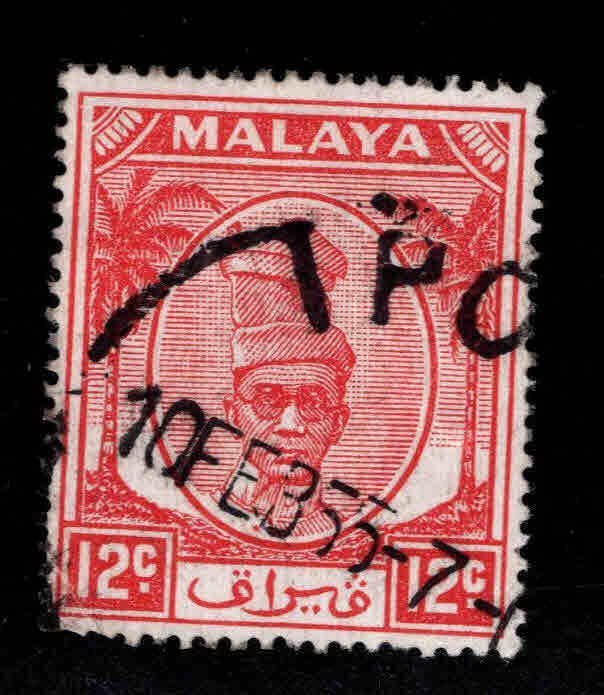 MALAYA Perak Scott 122 Used Sultan Yussuf Izuddin Shah stamp