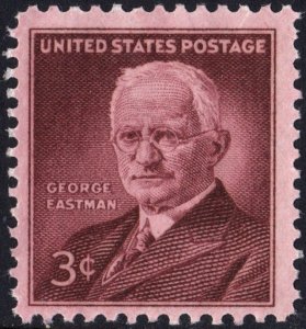 SC#1062 3¢ George Eastman Single (1954) MNH