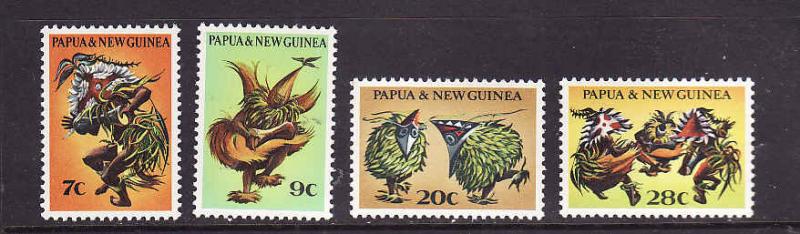 Papua New Guinea-Sc#336-9-unused NH set-1971-Siaa Dancers-