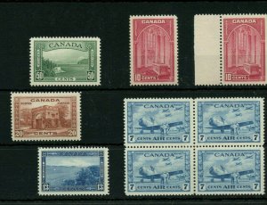 #241 1a - 244, VF MNH  Cat$180+ Canada mint