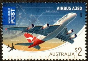 Australia 2910 - Used - $2 Airbus A380 (2008) (cv $3.00)