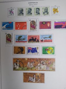 collection on pages Australia 1970-74 mostly complete most used HP: CV $128