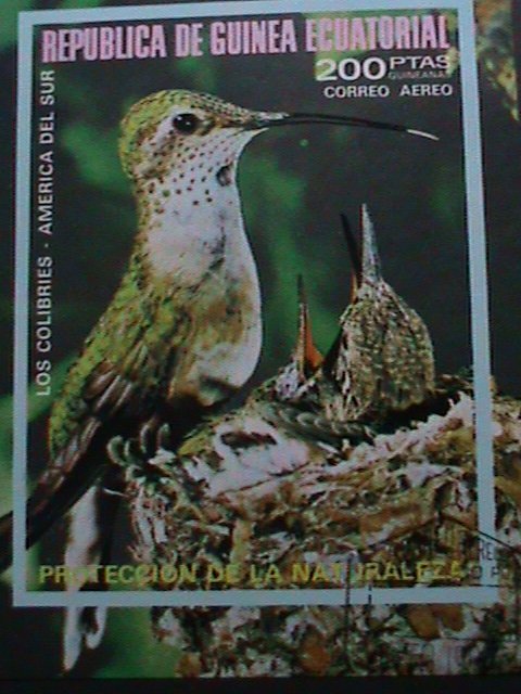 ​GUINEA EQUATORIAL-1979 HAPPY BIRD FAMILY IMPERF-CTO VF-WE SHIP TO WORLD WIDE