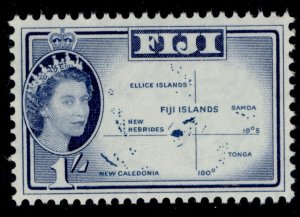 FIJI QEII SG306, 1s light blue & blue, NH MINT.