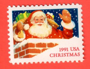 2579  SANTA in CHIMNEY Single MNH 1991