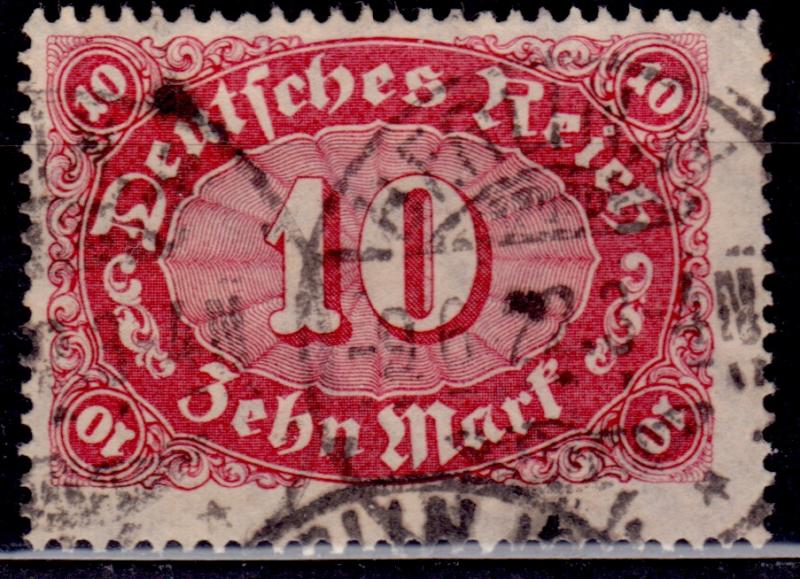 Germany 1921, Numeral of Value, 10M, sc#154, used-wmk125