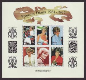 Maldives 2296 Princess Diana Souvenir Sheet MNH VF
