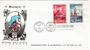 Philippines 1961 Sc 832-3 FDC-2