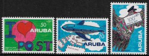 Aruba #B29-31 MNH Set - Postal Services