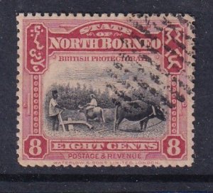 North Borneo 1909 Sc 143 Plowing 8c cto