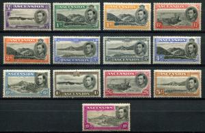 Ascension SC# 40a-49a PERF13-1/2 only George VI & Views set MH