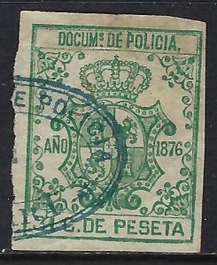 Cuba REVENUE 1876 POLICIA Y536