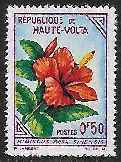 Burkina Faso # 111 Hibiscus - MNH . . . {GR41}