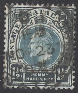 Natal Sc# 83 Used 1902-1903 1½p King Edward VII