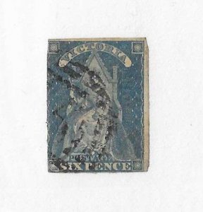 Victoria Sc #30 6p blue  used Fine