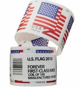 2018 flag forever stamps 10 Roll 1000pcs