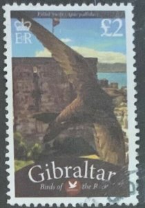 GIBRALTAR 2008 BIRDS OF THE ROCK (SWIFT) £2 SG1259b USED CAT £8