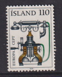 Iceland  #515  used  1979  Europa  110k  telephone