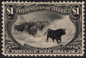 SC #292 VF+, OG, Hinged.  Small thins.  Cat: $1,500  w/2018 PSE cert. Showpiece.