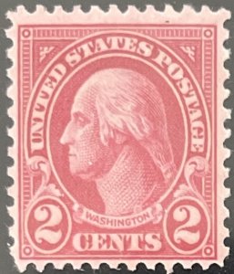 Scott #634 1926 2¢ George Washington rotary perf. 11 x 10.5 MNH OG