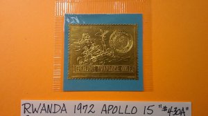 Rwanda 1972 #430A Gold Foil in Original Package XF complete