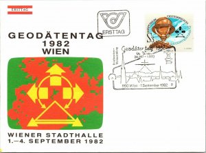 Austria 1982 FDC - Geodata Day Vienna - F13289