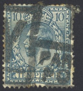 Great Britain Sc# 199 Used (b) 1924 10p dull blue King George V