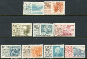 Mexico # C208-11 + 213-17, Mint Hinge.