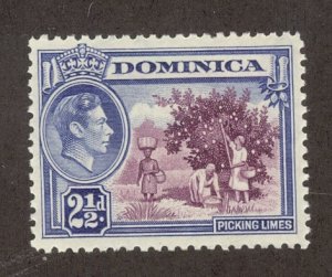 DOMINICA SC# 101 F-VF OG 1938