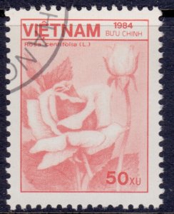 Vietnam, 1984, Flora- Hybrid Rose, 50xu, used**