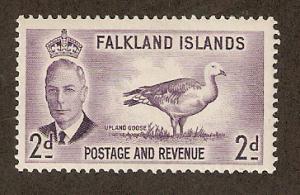 Falkland Islands  Scott # 109     Mint never hinged