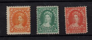 New Brunswick QV unused collection to 10c SG17 WS36735