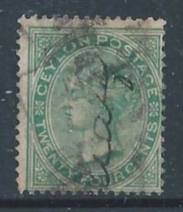 Ceylon #68 Used 24c Queen Victoria