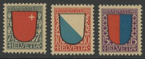 Switzerland B15-17 ** mint NH  PJ  (2312 31)