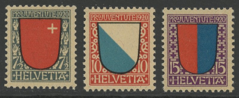 Switzerland B15-17 ** mint NH  PJ  (2312 31)