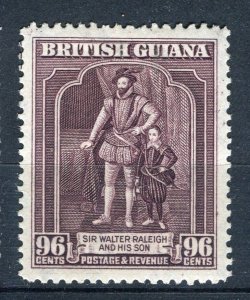 BRITISH GUIANA; 1938 early GVI Pictorial issue Mint hinged Shade of 96c. value