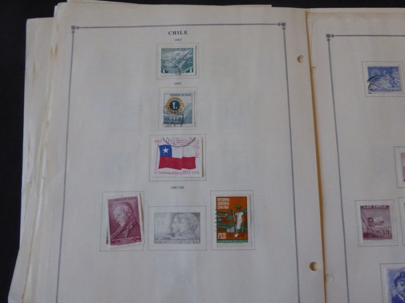 Chile 1949-1980 Mint/Used Stamp Collection on Album Pages