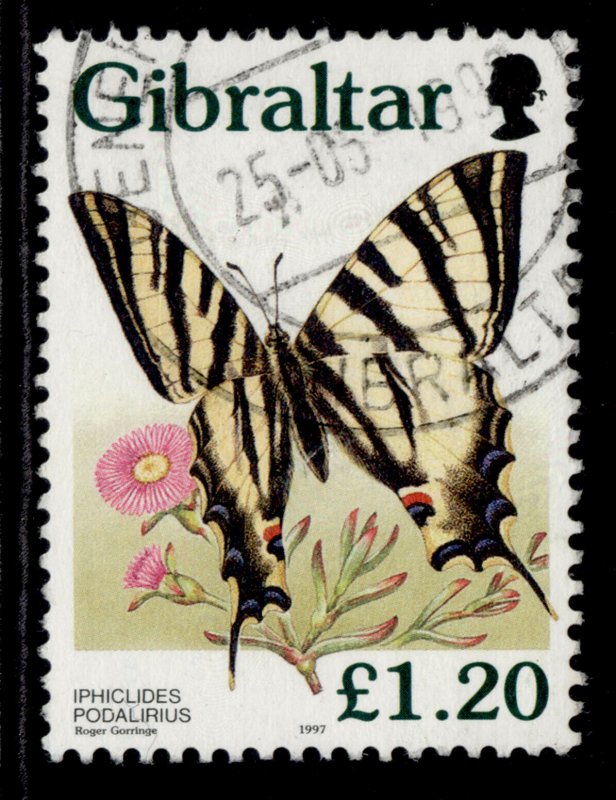 GIBRALTAR QEII SG807, 1997 £1.20 butterfly, FINE USED.